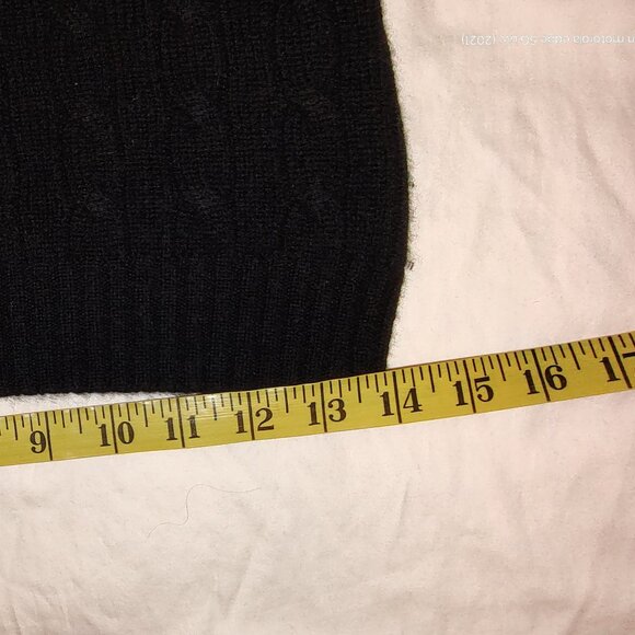RALPH LAUREN BLACK LABEL CASHMERE SWEATER ROLL COLLAR BATEAU NECK SLIM FIT SZ M - Picture 10 of 11